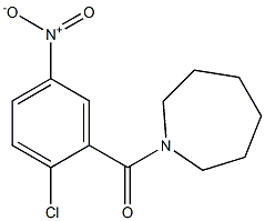 1-[(2-chloro-5-nitrophenyl)carbonyl]azepane 结构式