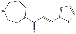 1-[(2E)-3-thien-2-ylprop-2-enoyl]-1,4-diazepane 结构式