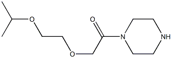 1-[(2-isopropoxyethoxy)acetyl]piperazine 结构式