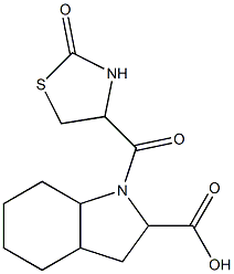 1-[(2-oxo-1,3-thiazolidin-4-yl)carbonyl]-octahydro-1H-indole-2-carboxylic acid 结构式