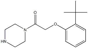 1-[(2-tert-butylphenoxy)acetyl]piperazine 结构式