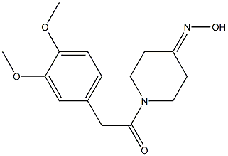 1-[(3,4-dimethoxyphenyl)acetyl]piperidin-4-one oxime 结构式