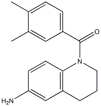 1-[(3,4-dimethylphenyl)carbonyl]-1,2,3,4-tetrahydroquinolin-6-amine 结构式