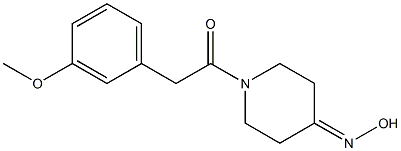 1-[(3-methoxyphenyl)acetyl]piperidin-4-one oxime 结构式