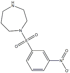 1-[(3-nitrophenyl)sulfonyl]-1,4-diazepane 结构式