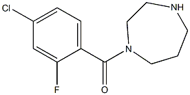 1-[(4-chloro-2-fluorophenyl)carbonyl]-1,4-diazepane 结构式