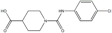 1-[(4-chlorophenyl)carbamoyl]piperidine-4-carboxylic acid 结构式