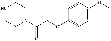 1-[(4-methoxyphenoxy)acetyl]piperazine 结构式