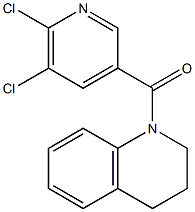 1-[(5,6-dichloropyridin-3-yl)carbonyl]-1,2,3,4-tetrahydroquinoline 结构式