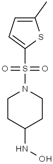 1-[(5-methylthiophene-2-)sulfonyl]piperidine-4-hydroxylamine 结构式