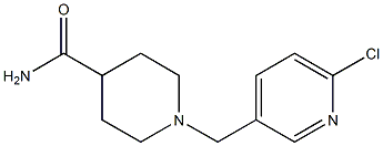 1-[(6-chloropyridin-3-yl)methyl]piperidine-4-carboxamide 结构式