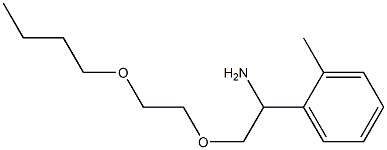 1-[1-amino-2-(2-butoxyethoxy)ethyl]-2-methylbenzene 结构式