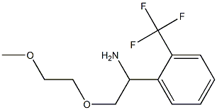 1-[1-amino-2-(2-methoxyethoxy)ethyl]-2-(trifluoromethyl)benzene 结构式