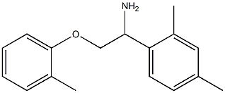 1-[1-amino-2-(2-methylphenoxy)ethyl]-2,4-dimethylbenzene 结构式