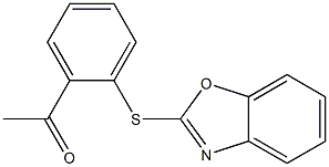 1-[2-(1,3-benzoxazol-2-ylsulfanyl)phenyl]ethan-1-one 结构式