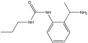 1-[2-(1-aminoethyl)phenyl]-3-propylurea 结构式