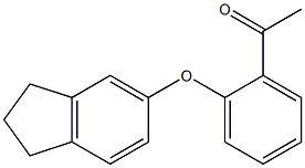 1-[2-(2,3-dihydro-1H-inden-5-yloxy)phenyl]ethan-1-one 结构式