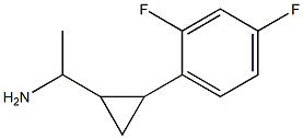 1-[2-(2,4-difluorophenyl)cyclopropyl]ethan-1-amine 结构式