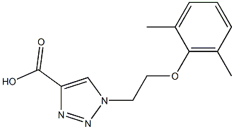 1-[2-(2,6-dimethylphenoxy)ethyl]-1H-1,2,3-triazole-4-carboxylic acid 结构式