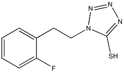 1-[2-(2-fluorophenyl)ethyl]-1H-1,2,3,4-tetrazole-5-thiol 结构式