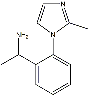 1-[2-(2-methyl-1H-imidazol-1-yl)phenyl]ethan-1-amine 结构式