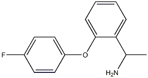 1-[2-(4-fluorophenoxy)phenyl]ethan-1-amine 结构式