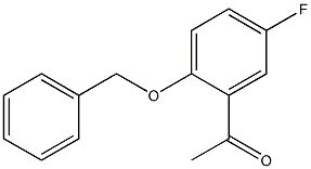 1-[2-(benzyloxy)-5-fluorophenyl]ethan-1-one 结构式