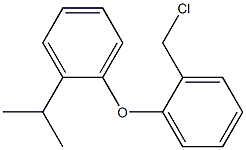 1-[2-(chloromethyl)phenoxy]-2-(propan-2-yl)benzene 结构式