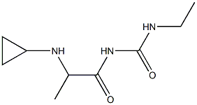 1-[2-(cyclopropylamino)propanoyl]-3-ethylurea 结构式