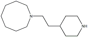 1-[2-(piperidin-4-yl)ethyl]azocane 结构式