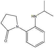 1-[2-(propan-2-ylamino)phenyl]pyrrolidin-2-one 结构式