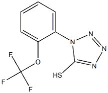 1-[2-(trifluoromethoxy)phenyl]-1H-1,2,3,4-tetrazole-5-thiol 结构式