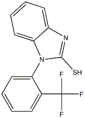 1-[2-(trifluoromethyl)phenyl]-1H-1,3-benzodiazole-2-thiol 结构式