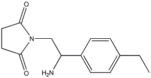 1-[2-amino-2-(4-ethylphenyl)ethyl]pyrrolidine-2,5-dione 结构式