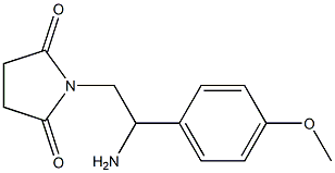 1-[2-amino-2-(4-methoxyphenyl)ethyl]pyrrolidine-2,5-dione 结构式