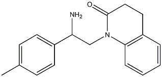 1-[2-amino-2-(4-methylphenyl)ethyl]-3,4-dihydroquinolin-2(1H)-one 结构式