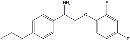 1-[2-amino-2-(4-propylphenyl)ethoxy]-2,4-difluorobenzene 结构式