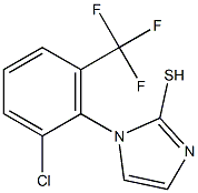 1-[2-chloro-6-(trifluoromethyl)phenyl]-1H-imidazole-2-thiol 结构式