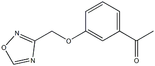 1-[3-(1,2,4-oxadiazol-3-ylmethoxy)phenyl]ethan-1-one 结构式