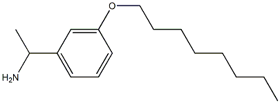 1-[3-(octyloxy)phenyl]ethan-1-amine 结构式