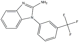 1-[3-(trifluoromethyl)phenyl]-1H-1,3-benzodiazol-2-amine 结构式