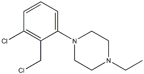 1-[3-chloro-2-(chloromethyl)phenyl]-4-ethylpiperazine 结构式