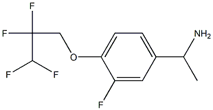 1-[3-fluoro-4-(2,2,3,3-tetrafluoropropoxy)phenyl]ethan-1-amine 结构式