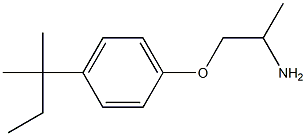 1-[4-(1,1-dimethylpropyl)phenoxy]propan-2-amine 结构式