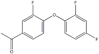 1-[4-(2,4-difluorophenoxy)-3-fluorophenyl]ethan-1-one 结构式