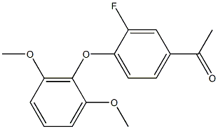 1-[4-(2,6-dimethoxyphenoxy)-3-fluorophenyl]ethan-1-one 结构式
