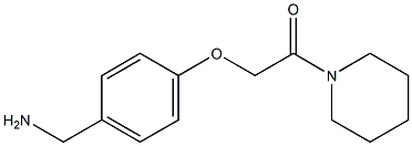 1-[4-(2-oxo-2-piperidin-1-ylethoxy)phenyl]methanamine 结构式