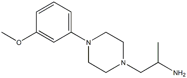 1-[4-(3-methoxyphenyl)piperazin-1-yl]propan-2-amine 结构式