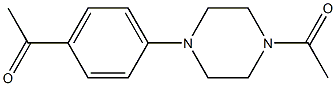 1-[4-(4-acetylphenyl)piperazin-1-yl]ethan-1-one 结构式