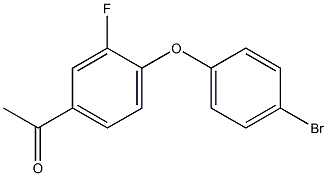 1-[4-(4-bromophenoxy)-3-fluorophenyl]ethan-1-one 结构式